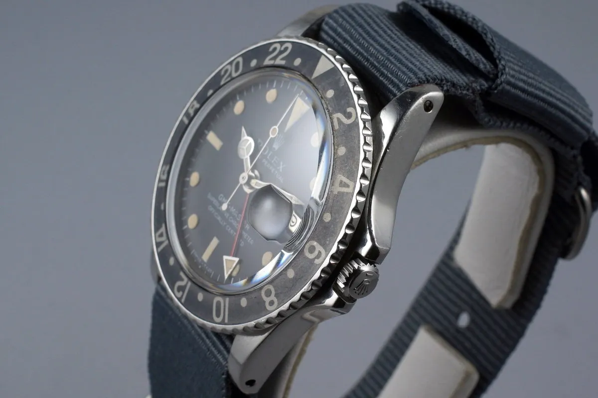 1966 Rolex GMT 1675 Mark I Dial with Faded Insert