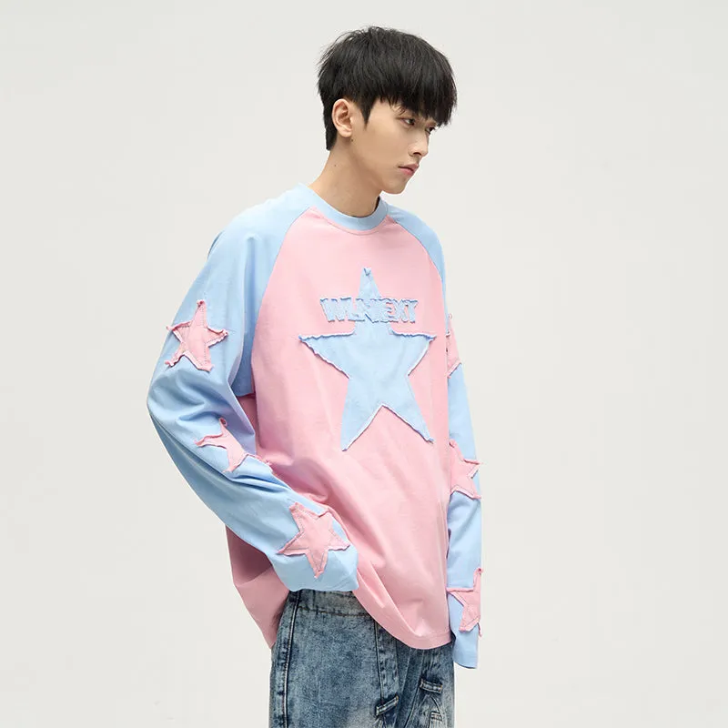 77Fight All Over Star Patches Shirt