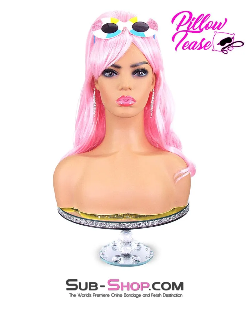 9966AE      Pretty in Pink 24" Long Sexy Roleplay Wig