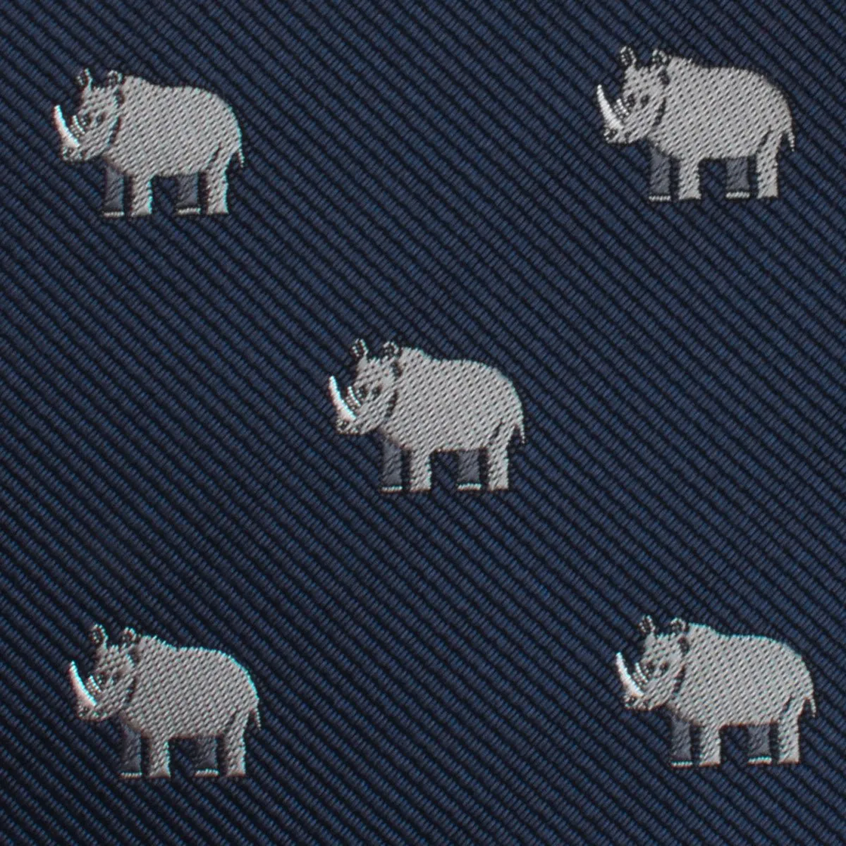 African Rhino Pocket Square