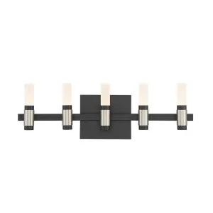 Albany 10 Lights Light Vanity in Black and Nickel