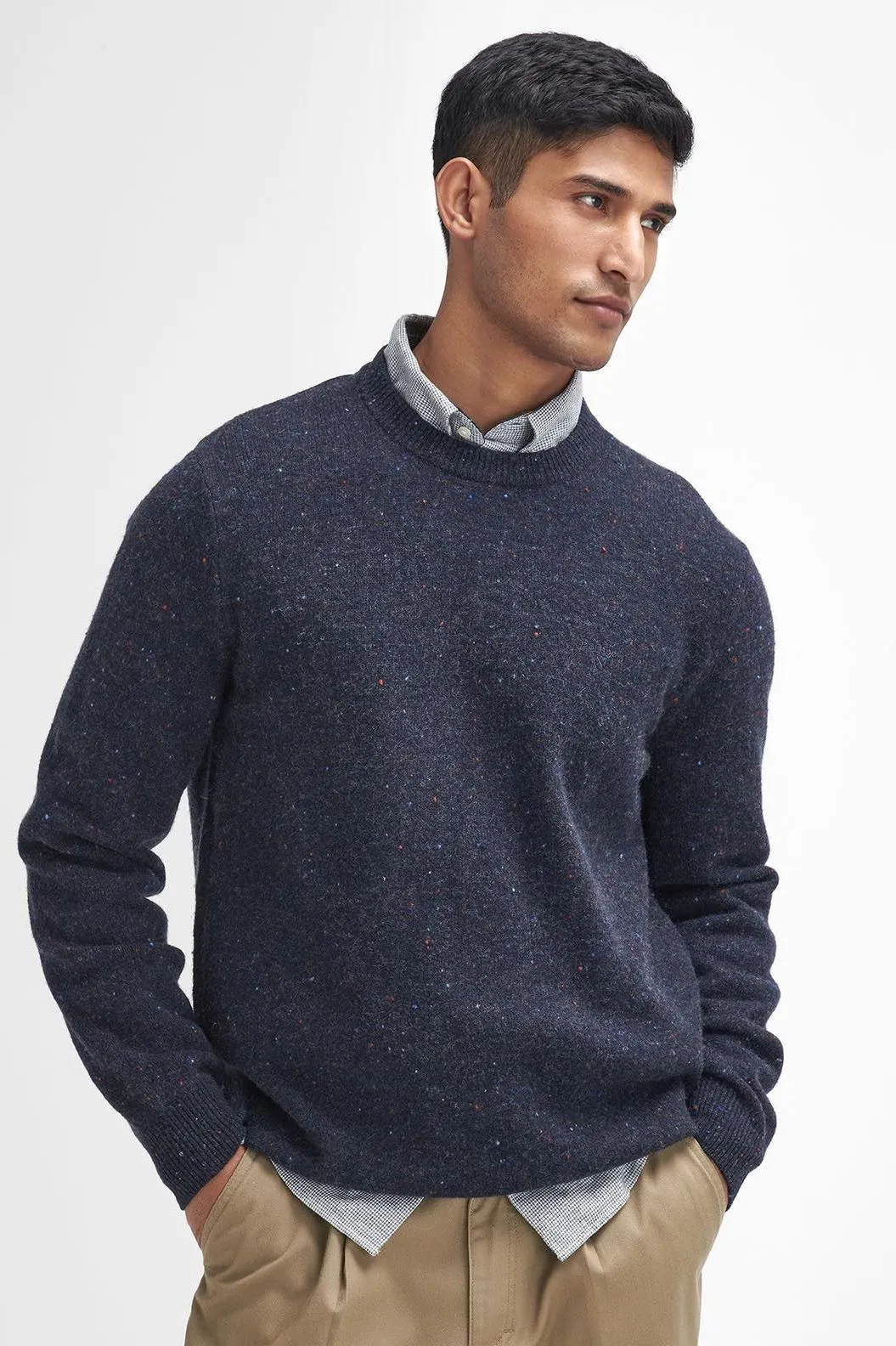 Barbour Sweater Tainsbury Crew neck in Navy MKN1575NY91