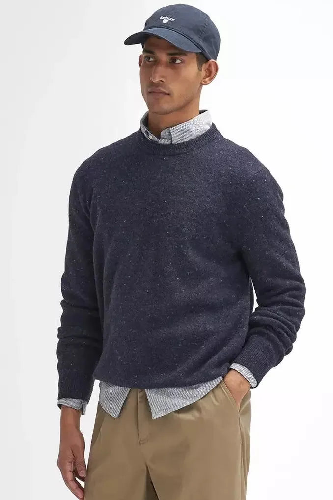 Barbour Sweater Tainsbury Crew neck in Navy MKN1575NY91