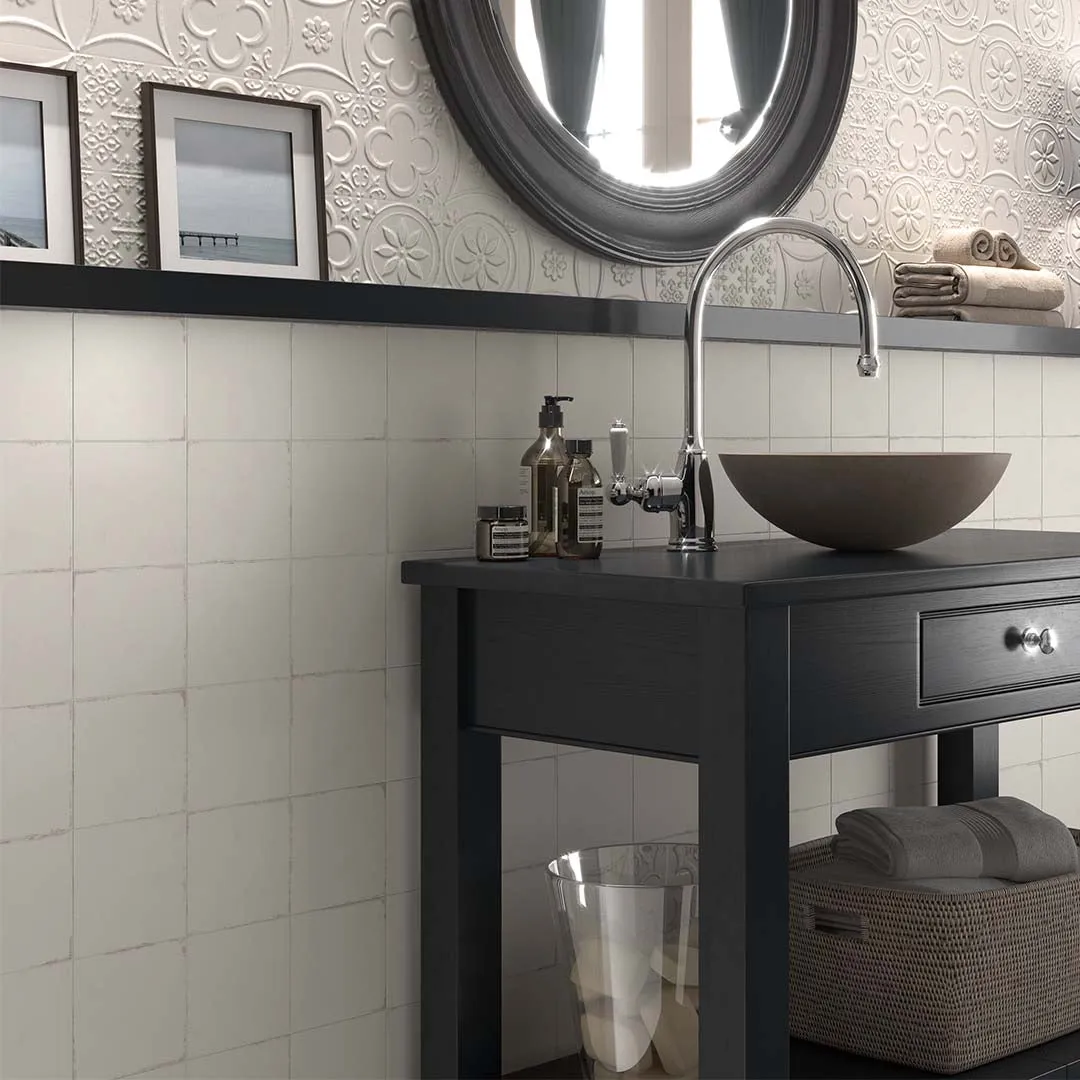 Berlin White Matte, 5.8" x 5.8" - Porcelain Tile