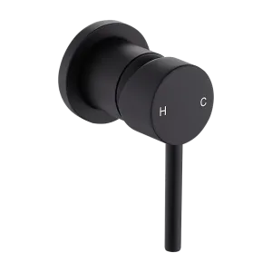 Black Solid Brass Shower Bath Mixer Tap, WaterMark Certified