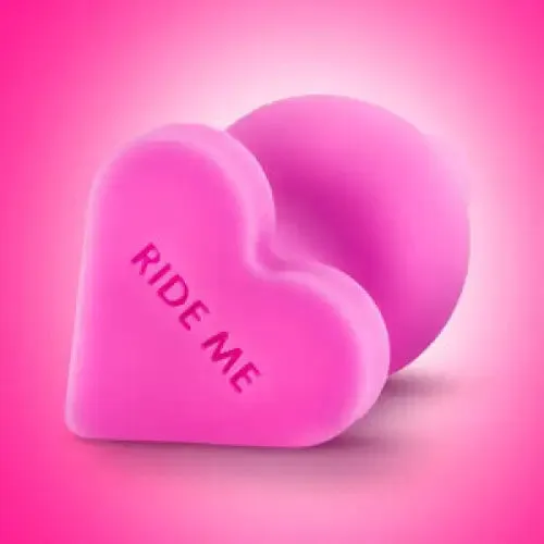 Blush Naughtier Candy Hearts Ride Me Pink