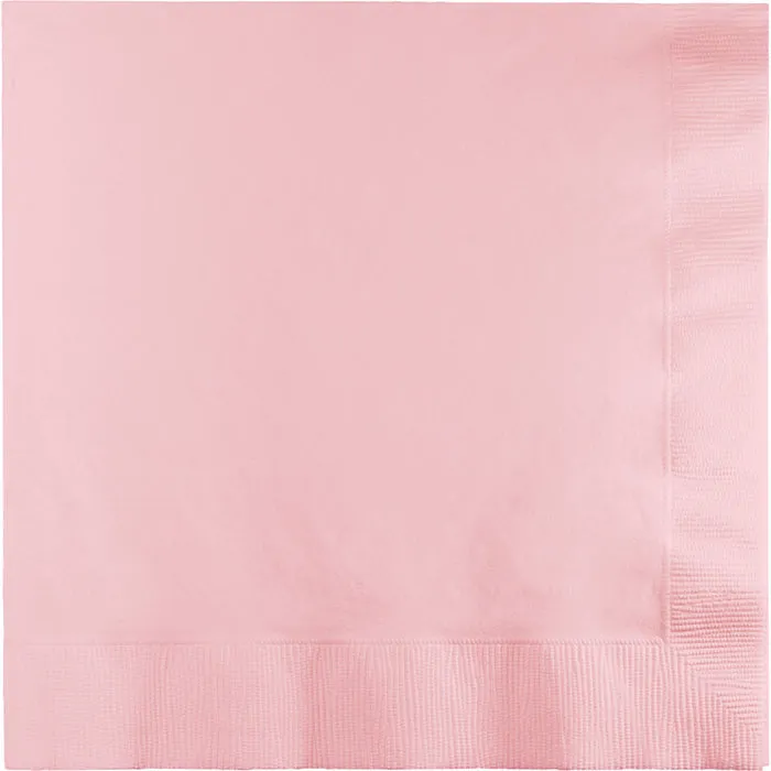 Bulk Pack of 100 Classic Pink Luncheon Napkins 3Ply