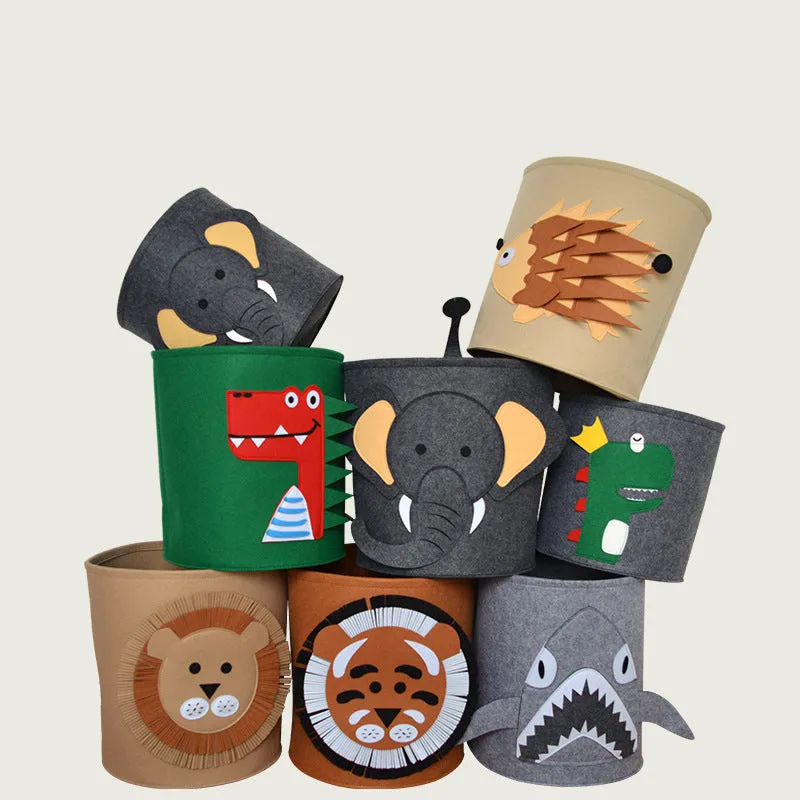 Cartoon Cute Wool Felt Storage Bin, HG0106