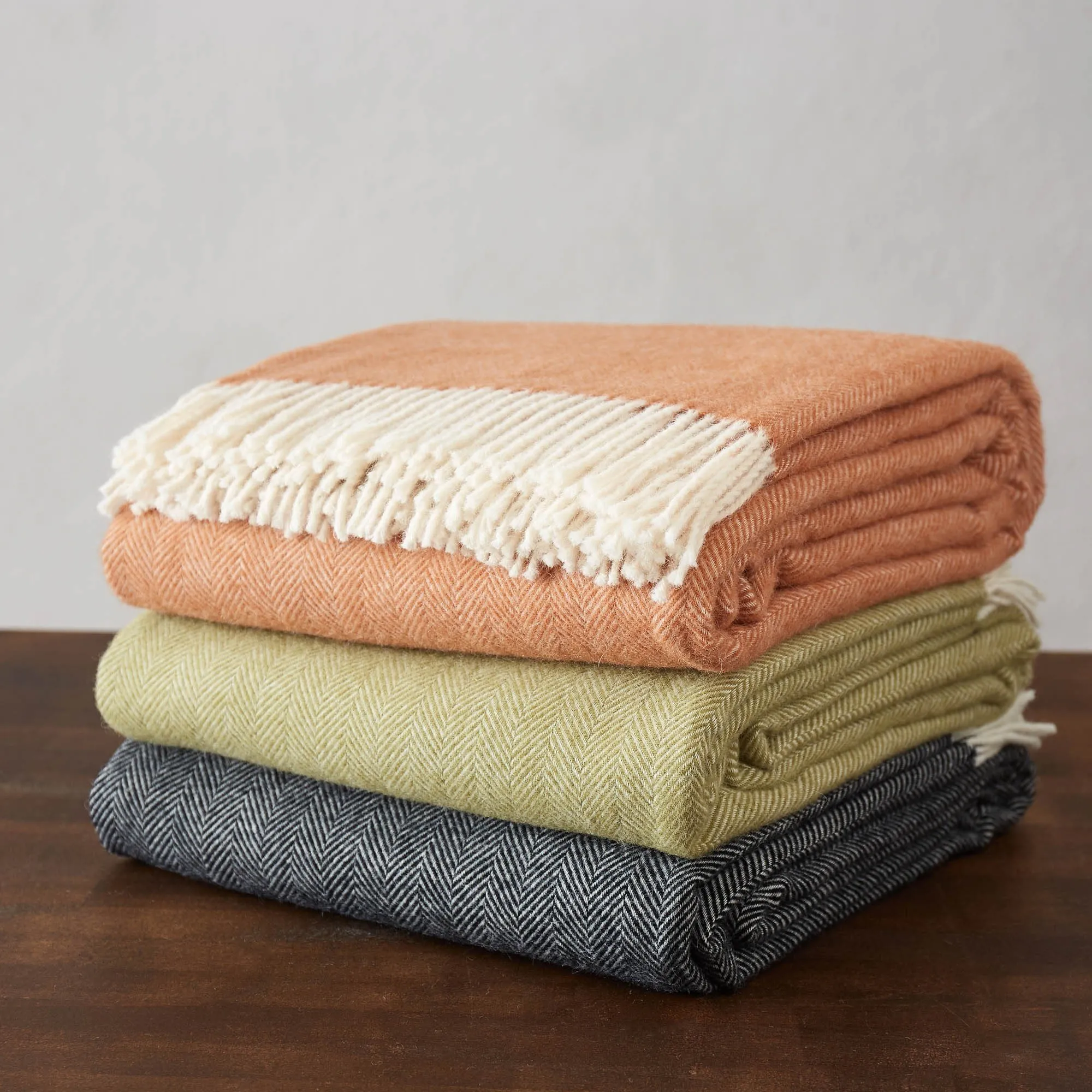Corcovado Alpaca Blanket [Terracotta/Off-white]