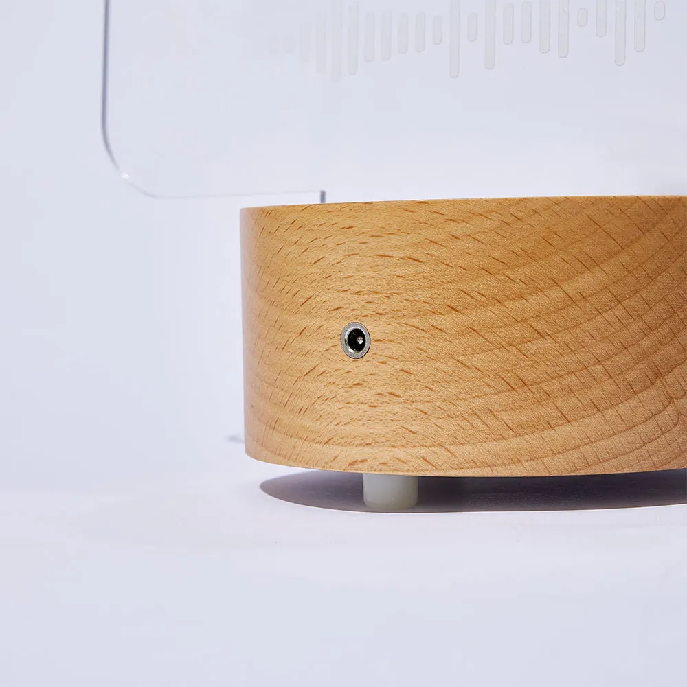 Custom Scan Code Night Light with Round Base Bluetooth Speaker - 8*12 inches