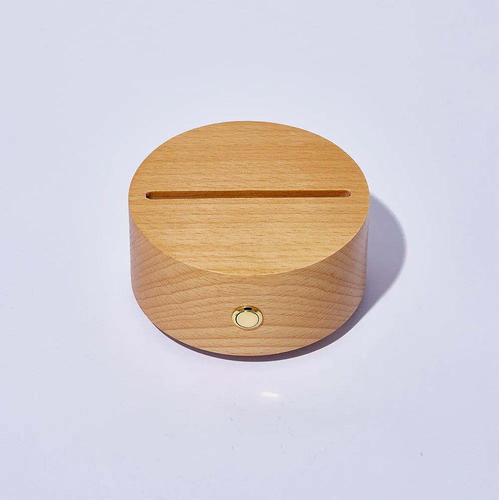 Custom Scan Code Night Light with Round Base Bluetooth Speaker - 8*12 inches