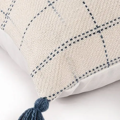 Denver 08205BLO Blue/Ivory Pillow