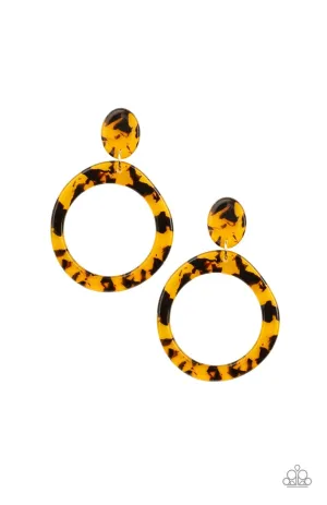 Fish Out Of Water Yellow Post - Paparazzi Accessories