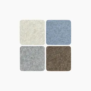 Graf Lantz Square Coaster Set in Cobblestone