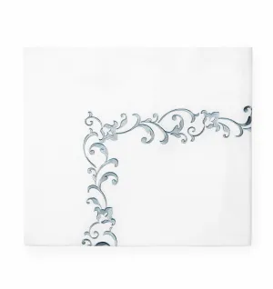 Griante White & Storm Bedding by Sferra