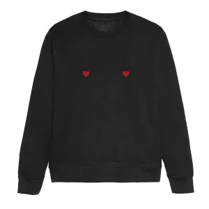 Heart Nipple Feminist Sweatshirt