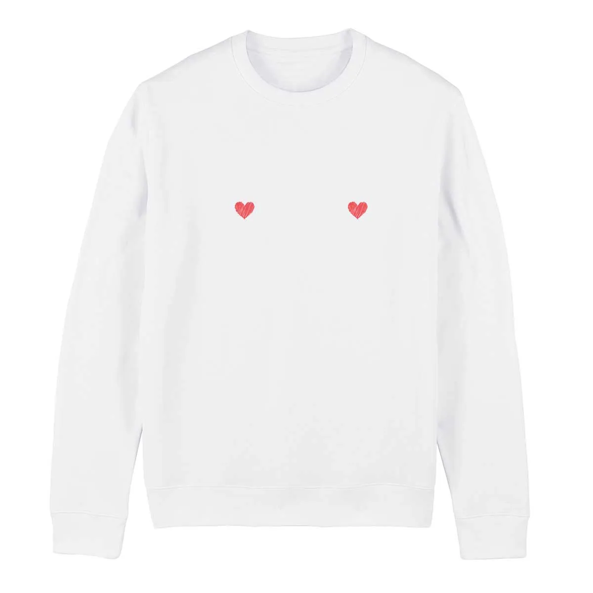 Heart Nipple Feminist Sweatshirt