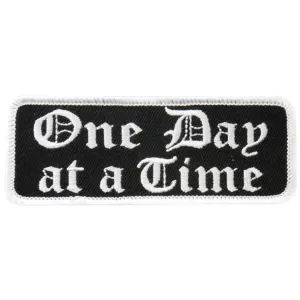 Hot Leathers PPL9224  One Day At A Time 4" x 2" Patch