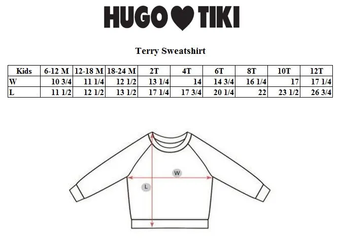 Hugo Loves Tiki Terry Sweatshirt - Pink Ladybug