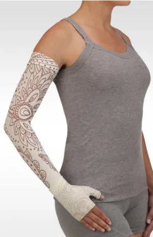 Juzo Soft Arm Sleeve w/Silicone Band (BOHO CHIC IVORY)
