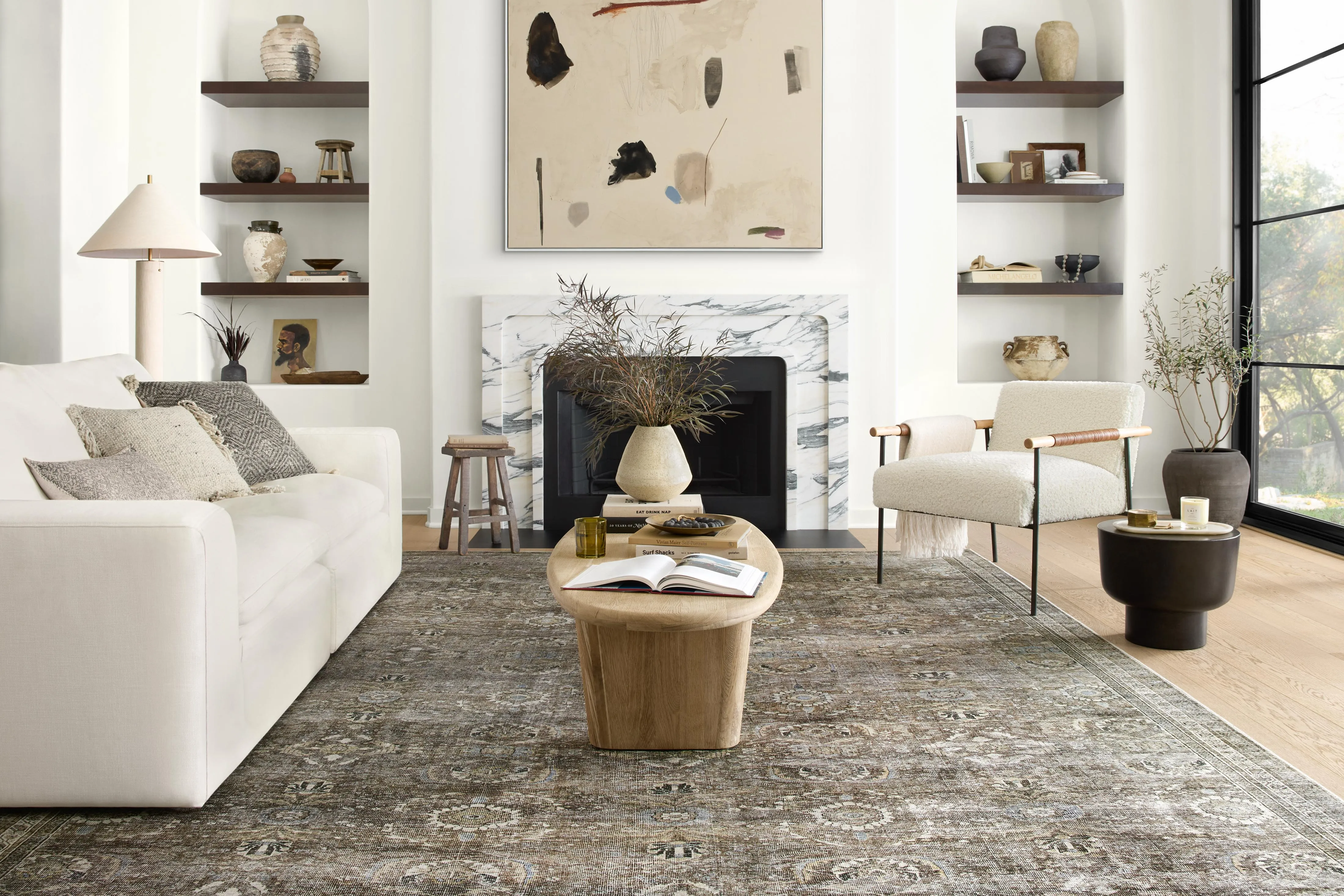 Layla Rug in Antique & Moss