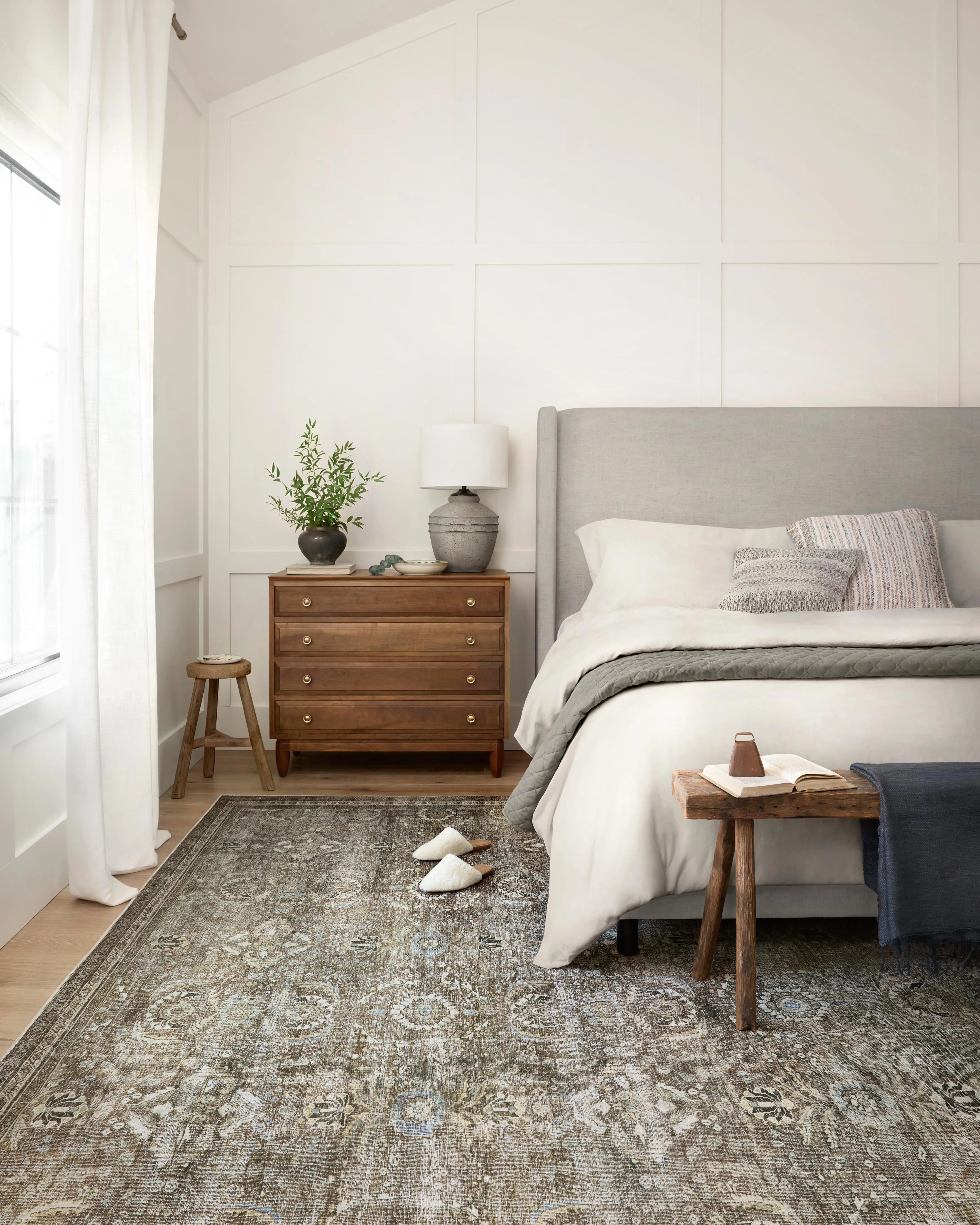 Layla Rug in Antique & Moss