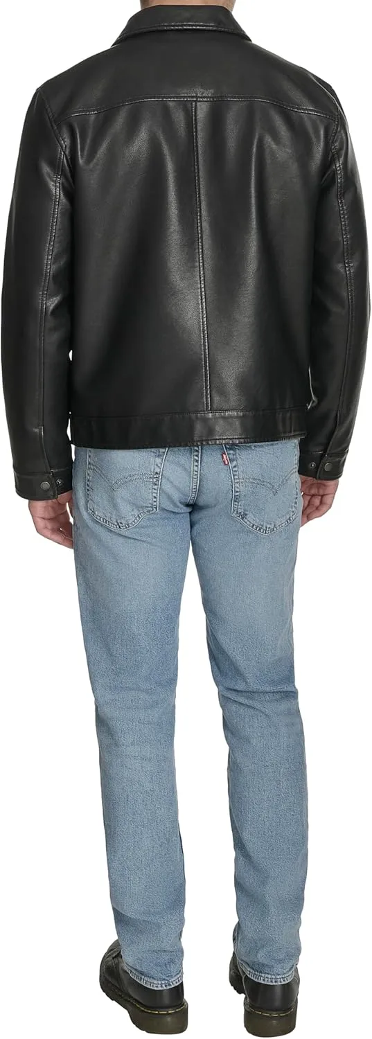 Levi's Men's Faux Leather Modern Trucker Jacket