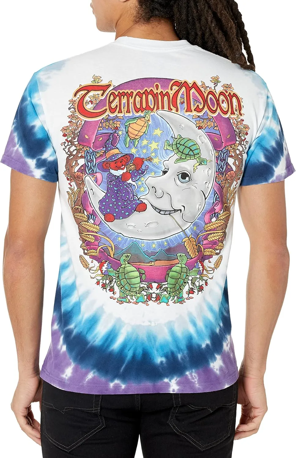 Liquid Blue Men's Grateful Dead-Terrapin Moon T-Shirt