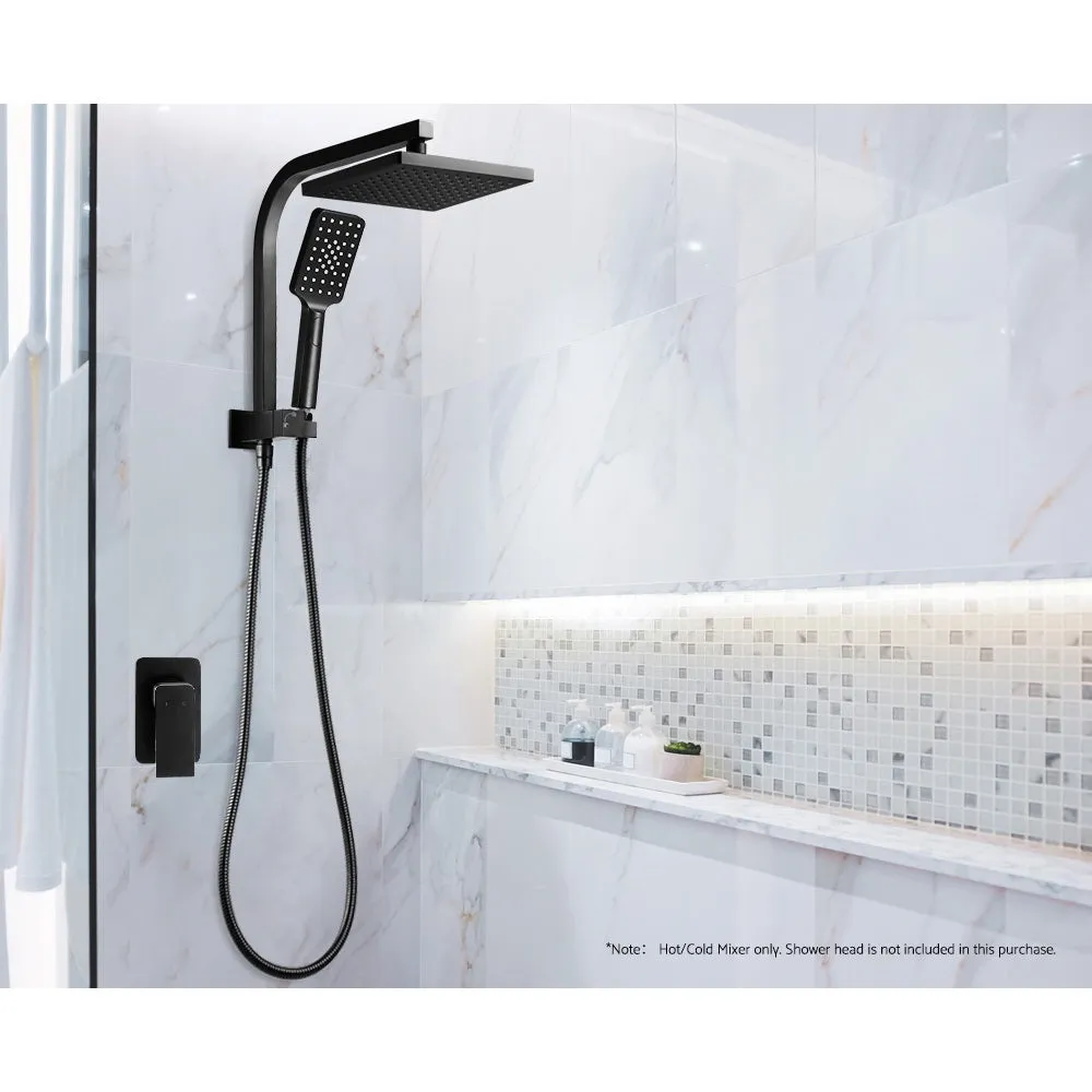 Matte Black Brass Shower Mixer Tap, Hot & Cold, Cefito