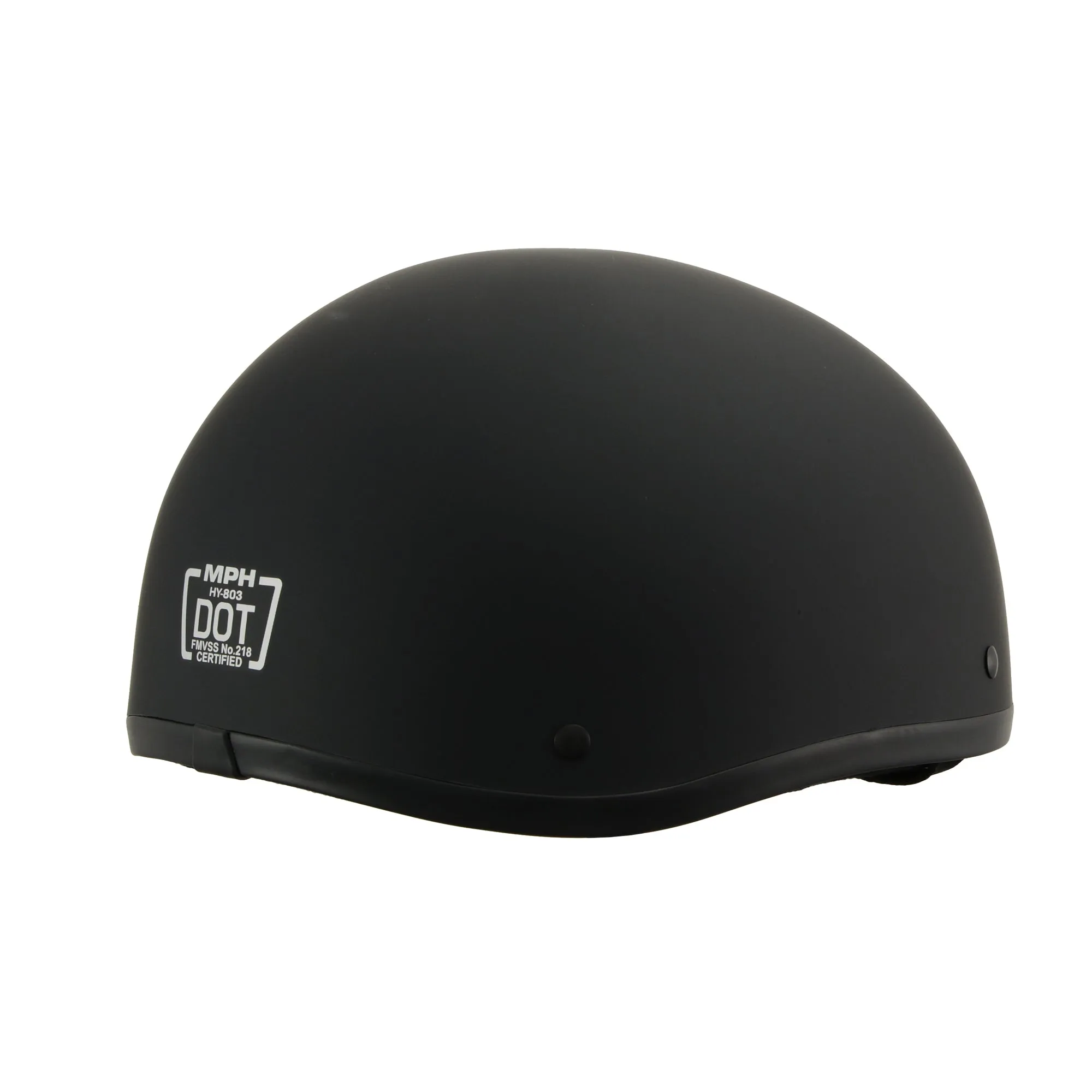 MPH Americas Smallest DOT Helmet Matte Black