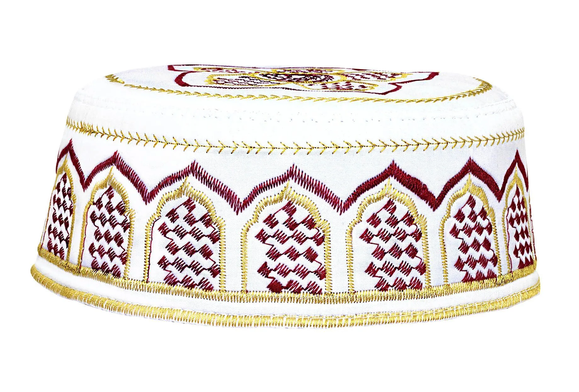 Muslim Kufi for Men embellished with embroidery Islamic Design