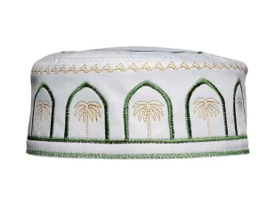 Muslim Kufi for Men embellished with embroidery Islamic Design