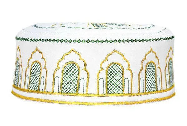 Muslim Kufi for Men embellished with embroidery Islamic Design
