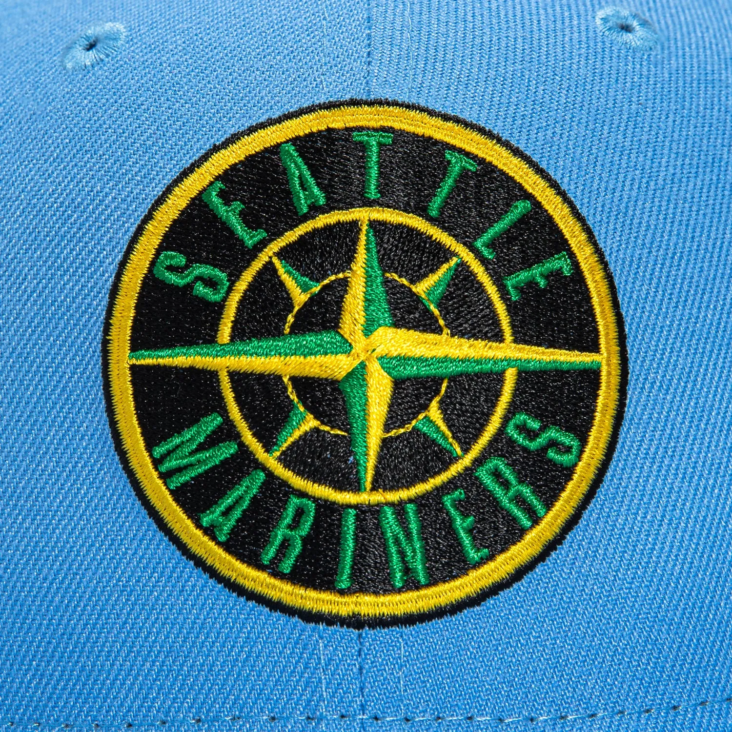New Era 59Fifty  Seattle Mariners 20th Anniversary Patch Logo Hat - Light Blue