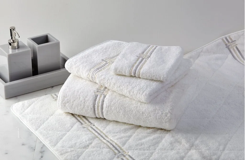 Panama Embroidered Bath Towels by Dea Linens