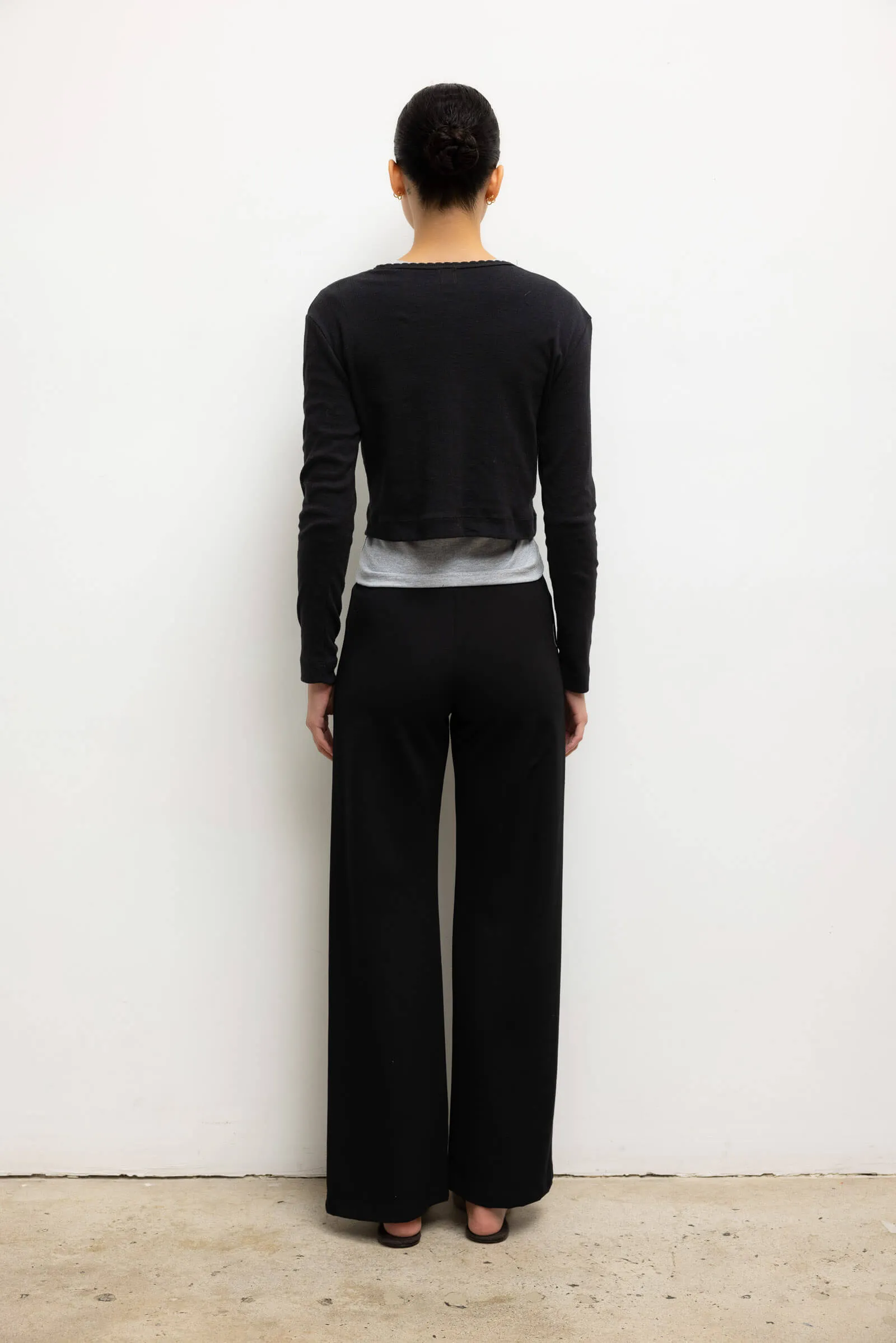 Pointelle Crop Cardigan