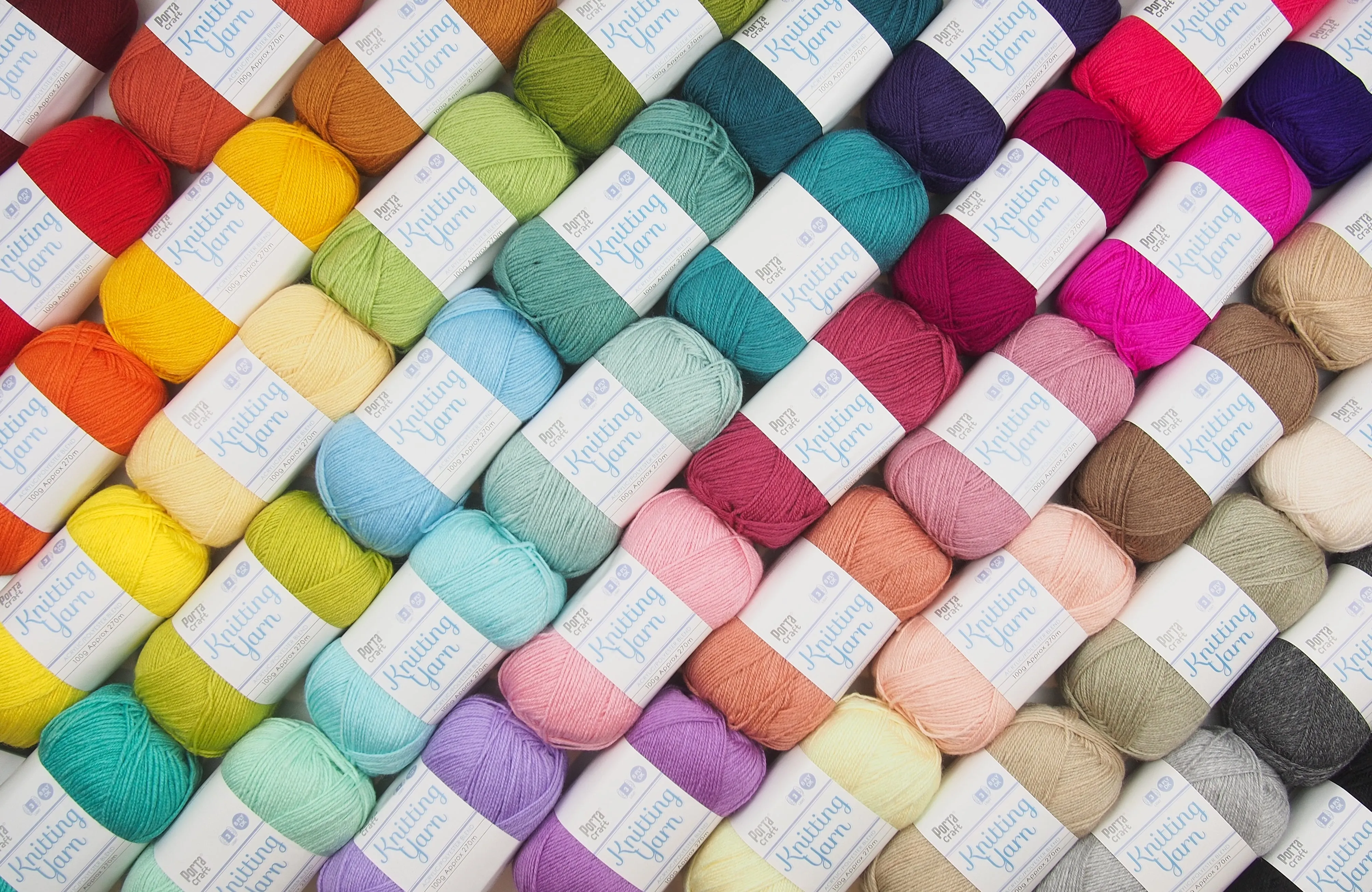 Porta Craft Acrylic/Polyester Blend 8ply Yarn 100g