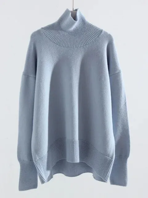 Pre Order:  Soft Turtleneck Knit Sweater