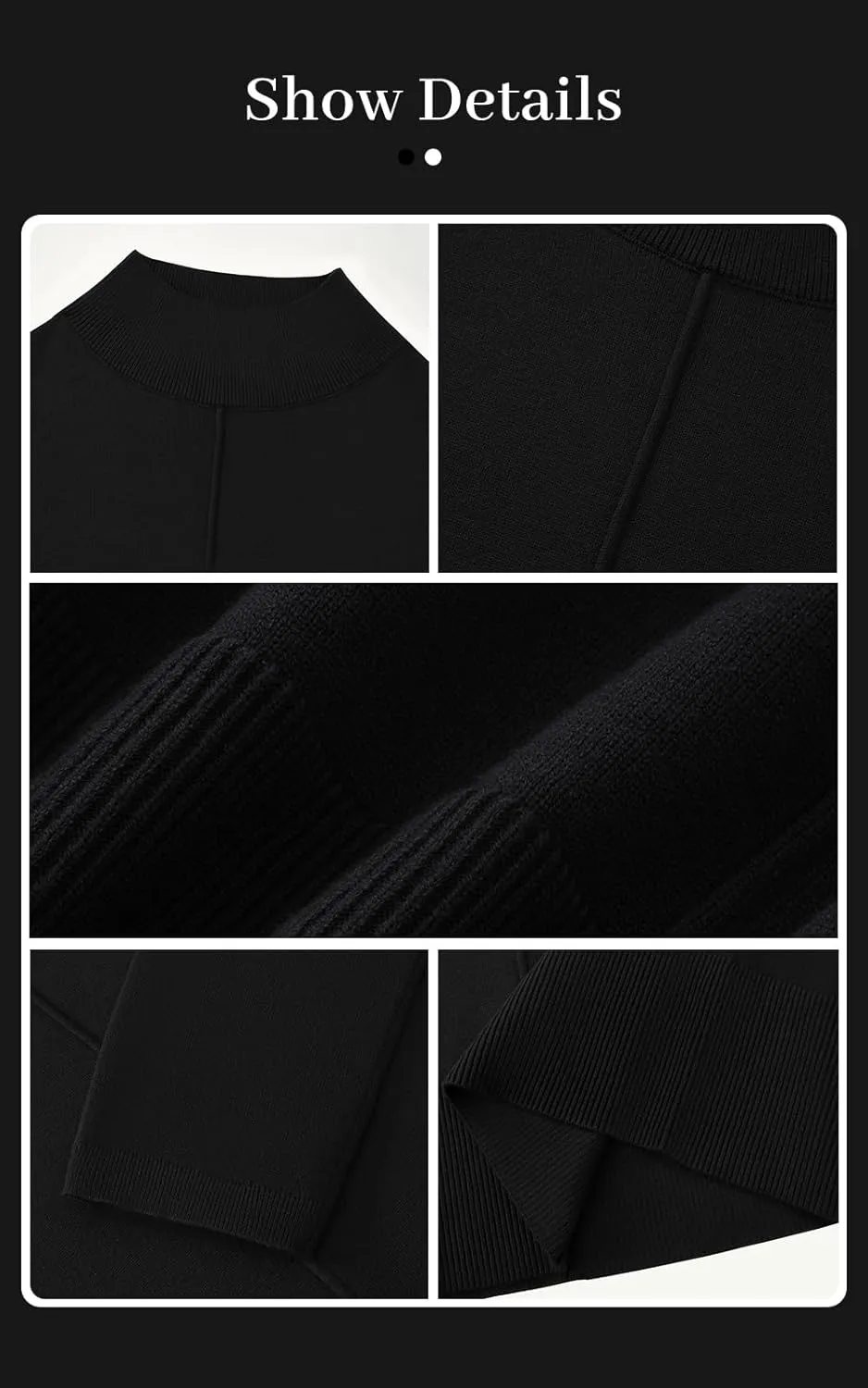 PRETTYGARDEN Womens Sweaters Fall 2025 Long Sleeve Ribbed Knit Pullover Loose Mock Neck Lightweight Casual Sweater Tops