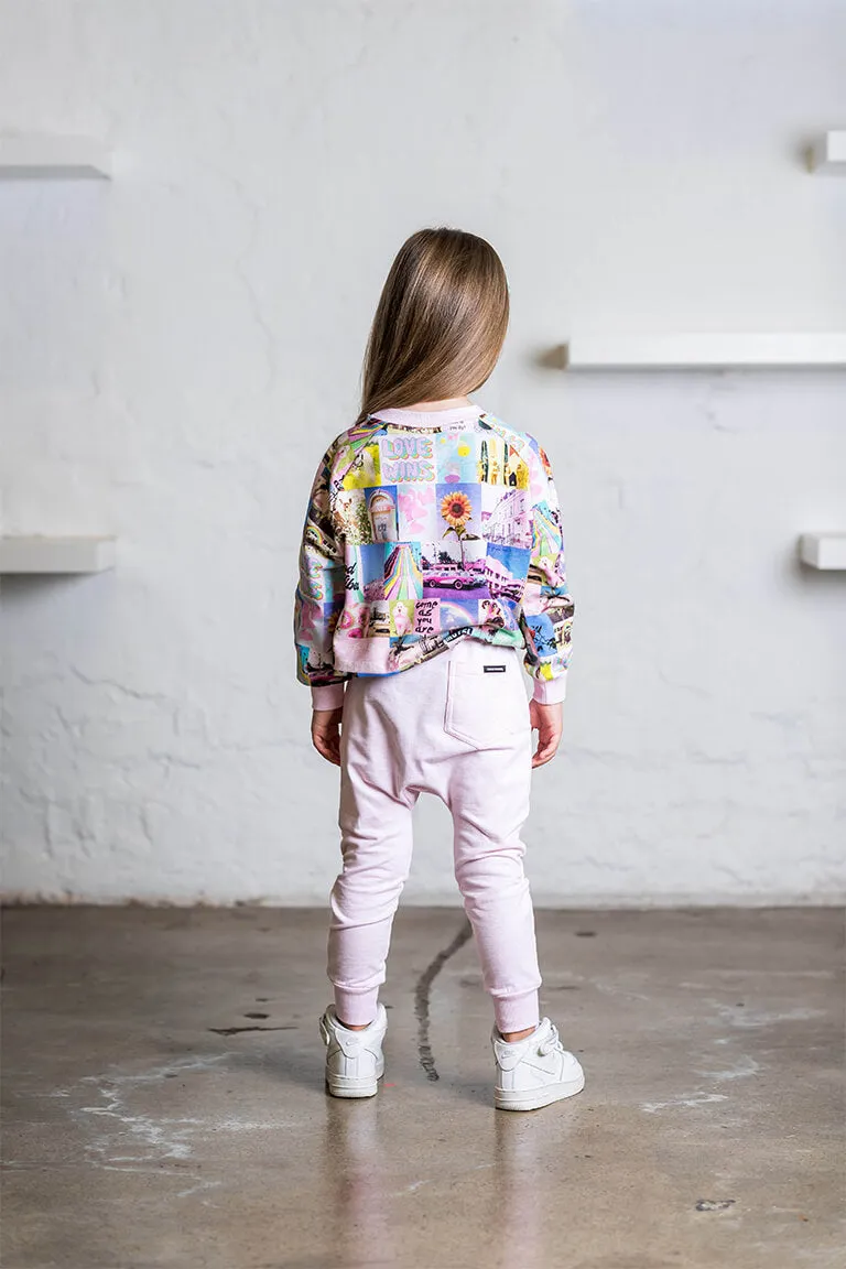 Rock Your Kid Pink Collage Sweatshirt