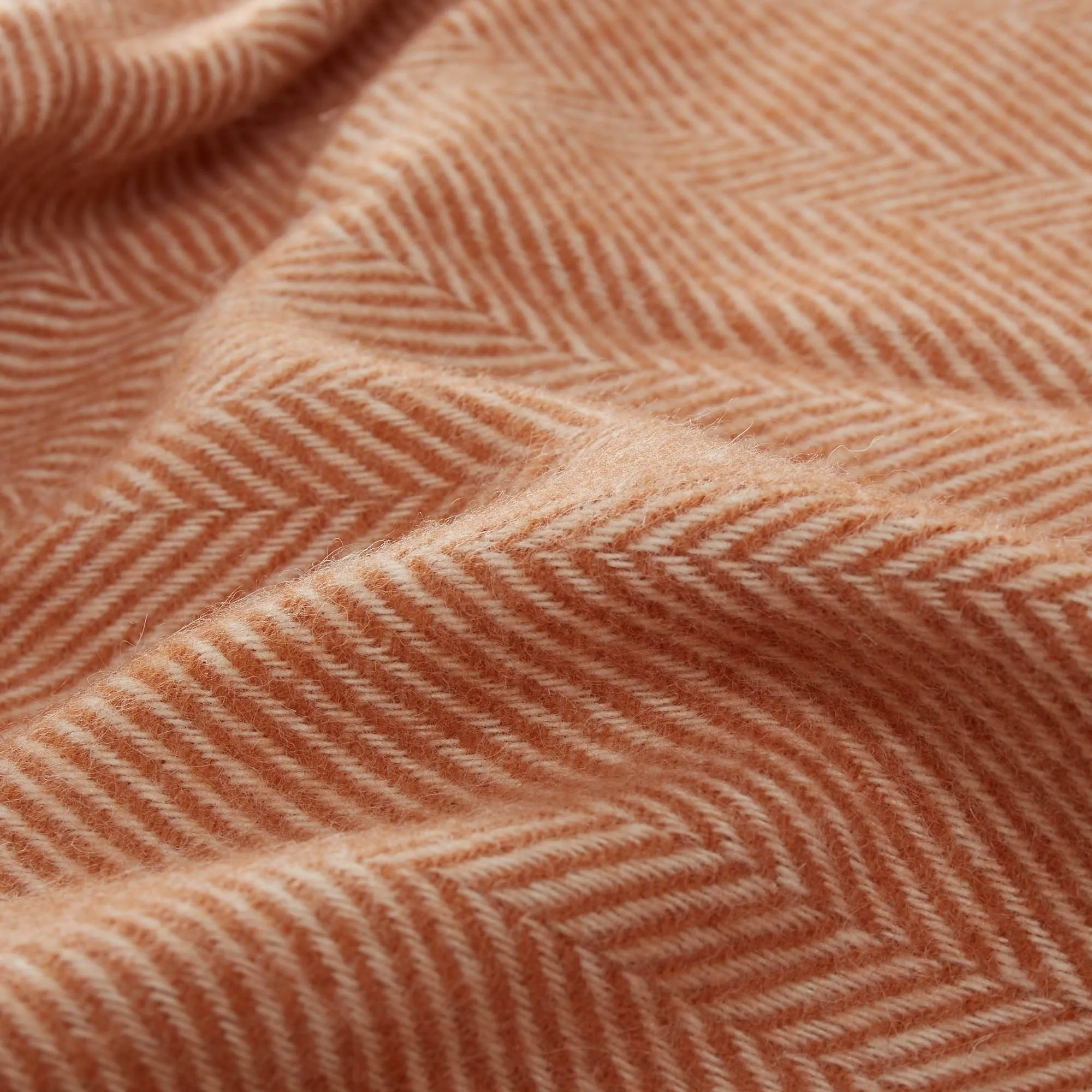 Salantai Wool Blanket [Terracotta/Cream]