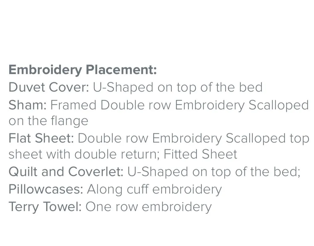 St. Malò Embroidery Bedding by Dea Linens