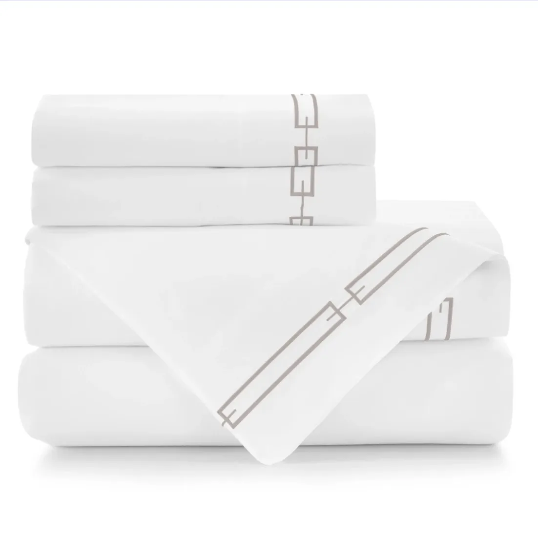 Stanza Embroidered Sateen Sheet Sets by Peacock Alley