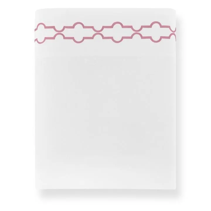 Tempo Carnation Embroidered Sheets by Peacock Alley