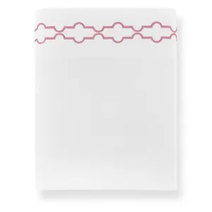 Tempo Carnation Embroidered Sheets by Peacock Alley