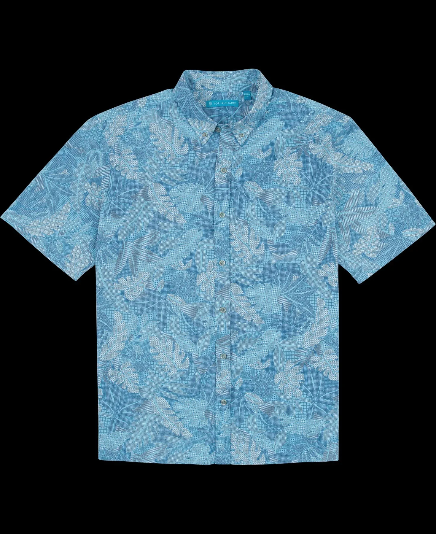 Tori Richard Aero Leaves S/S Shirt / Sky Blue