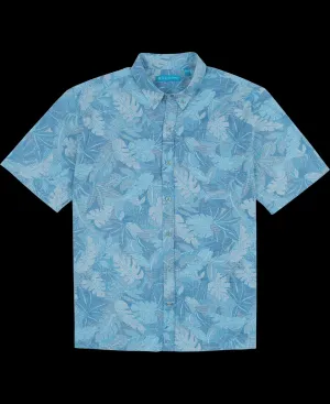 Tori Richard Aero Leaves S/S Shirt / Sky Blue