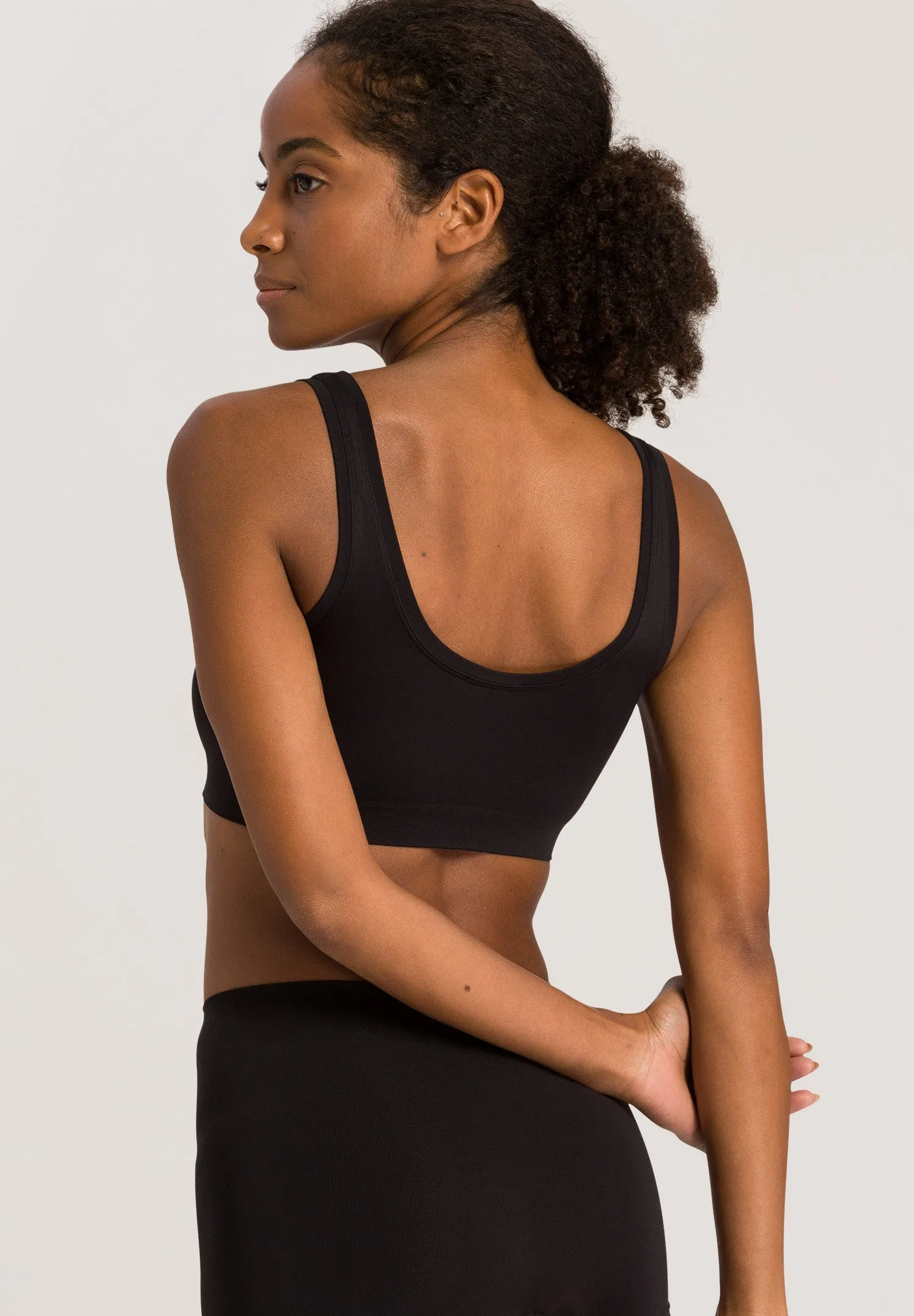 Touch Feeling Crop Top | Black 71810-199