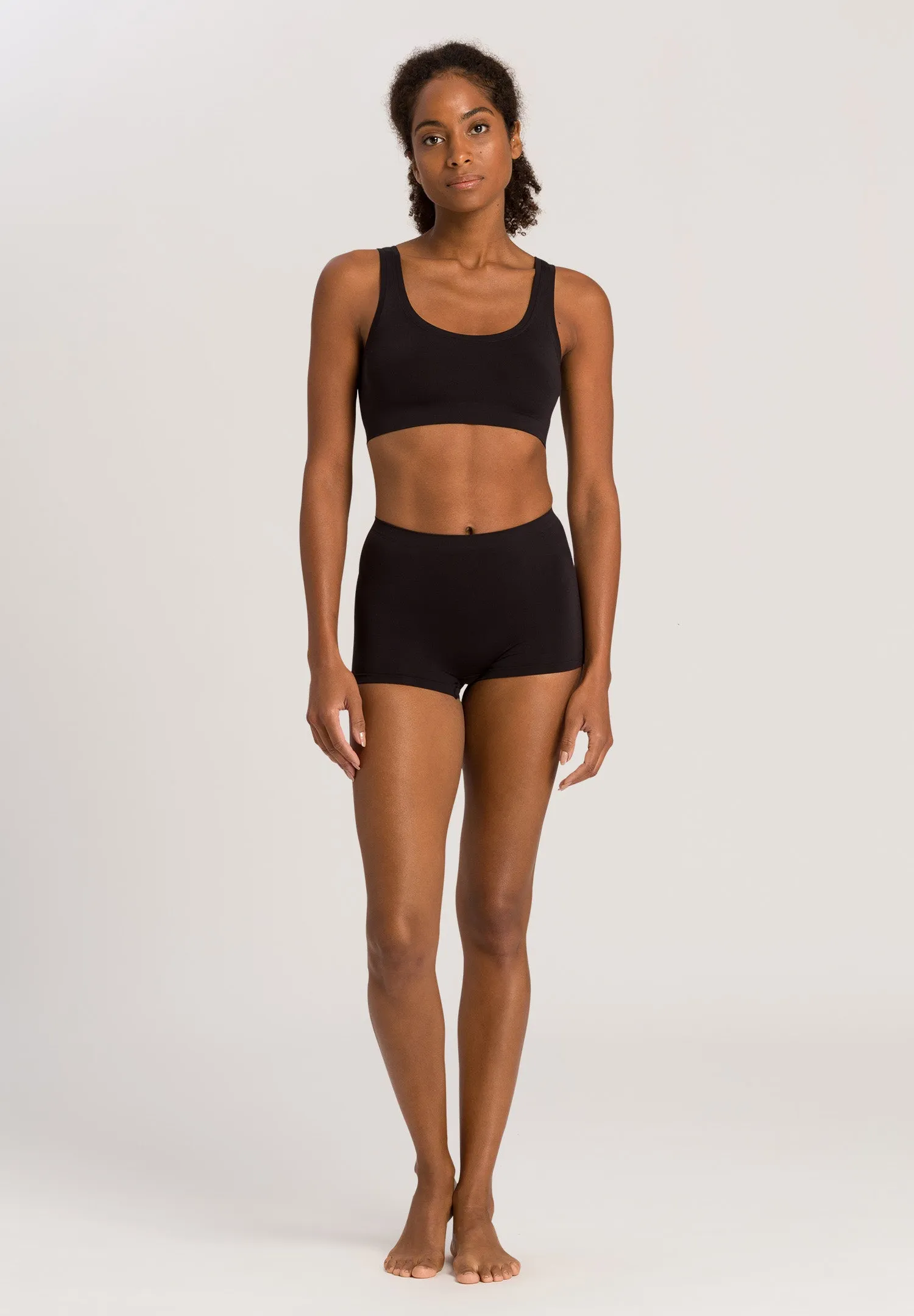 Touch Feeling Crop Top | Black 71810-199