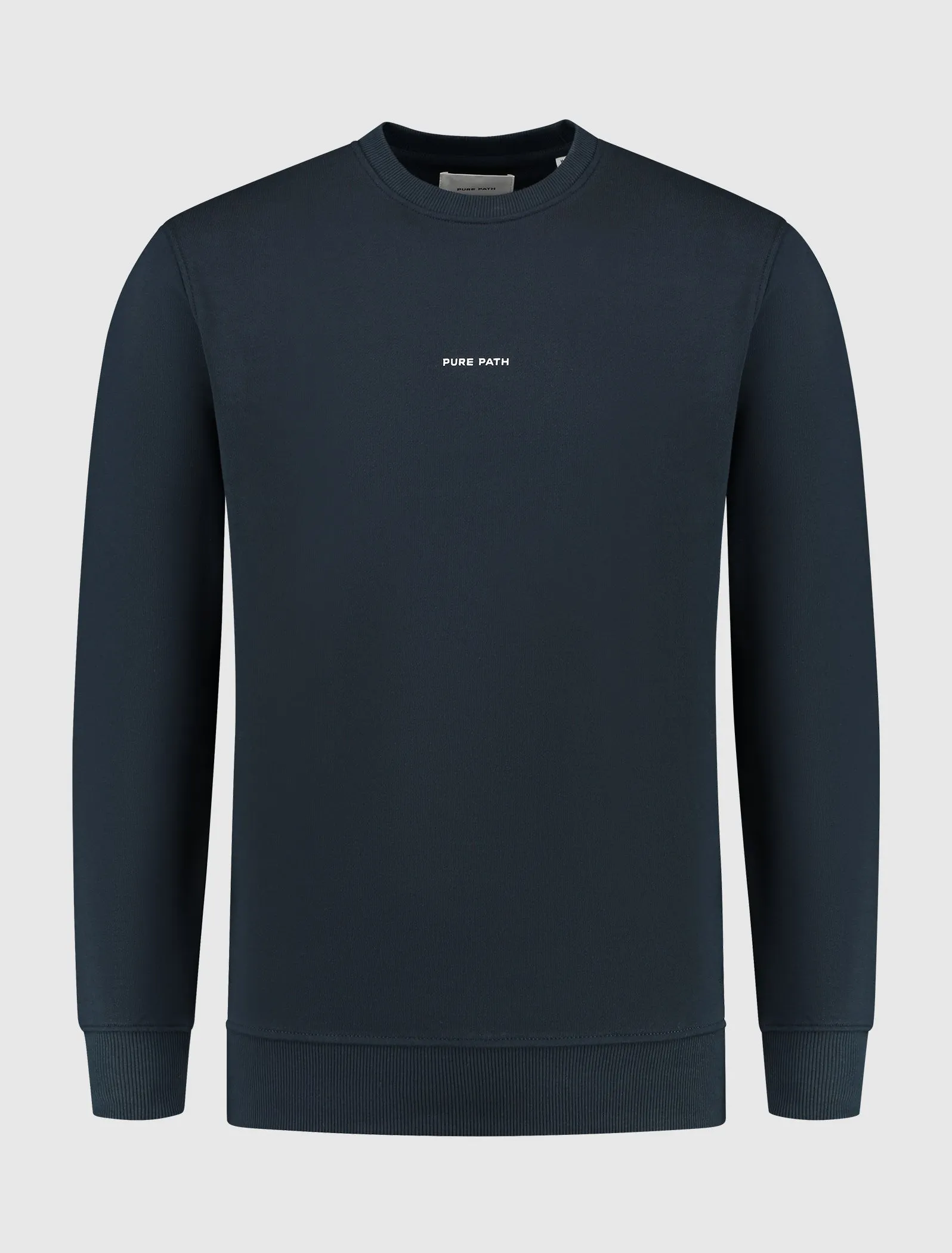 Triangle Orange Branch Sweater | Navy